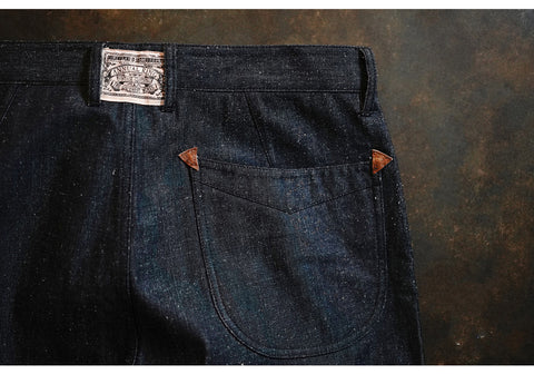 Men's High Waist Selvedge Denim Pants
