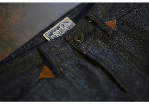 Men's High Waist Selvedge Denim Pants