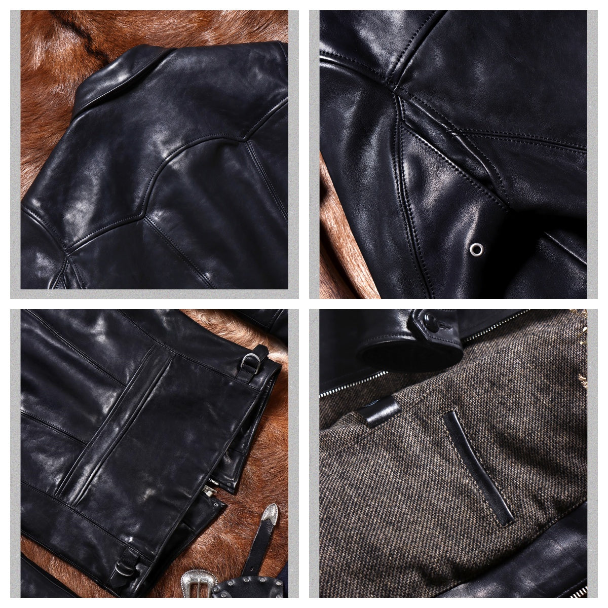 Men's Sports Jacket Grain Cowhide