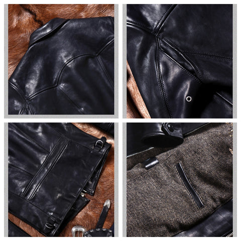 Men's Sports Jacket, Grain Cowhide