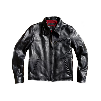 Men's 1930s Sports Leather Jacket Horsehide