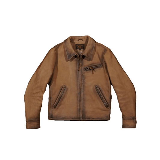 Distressed 1930s Leather Sports Jacket