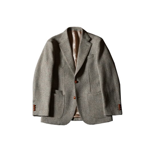 1920s Tweed Suit Jacket Gray Green