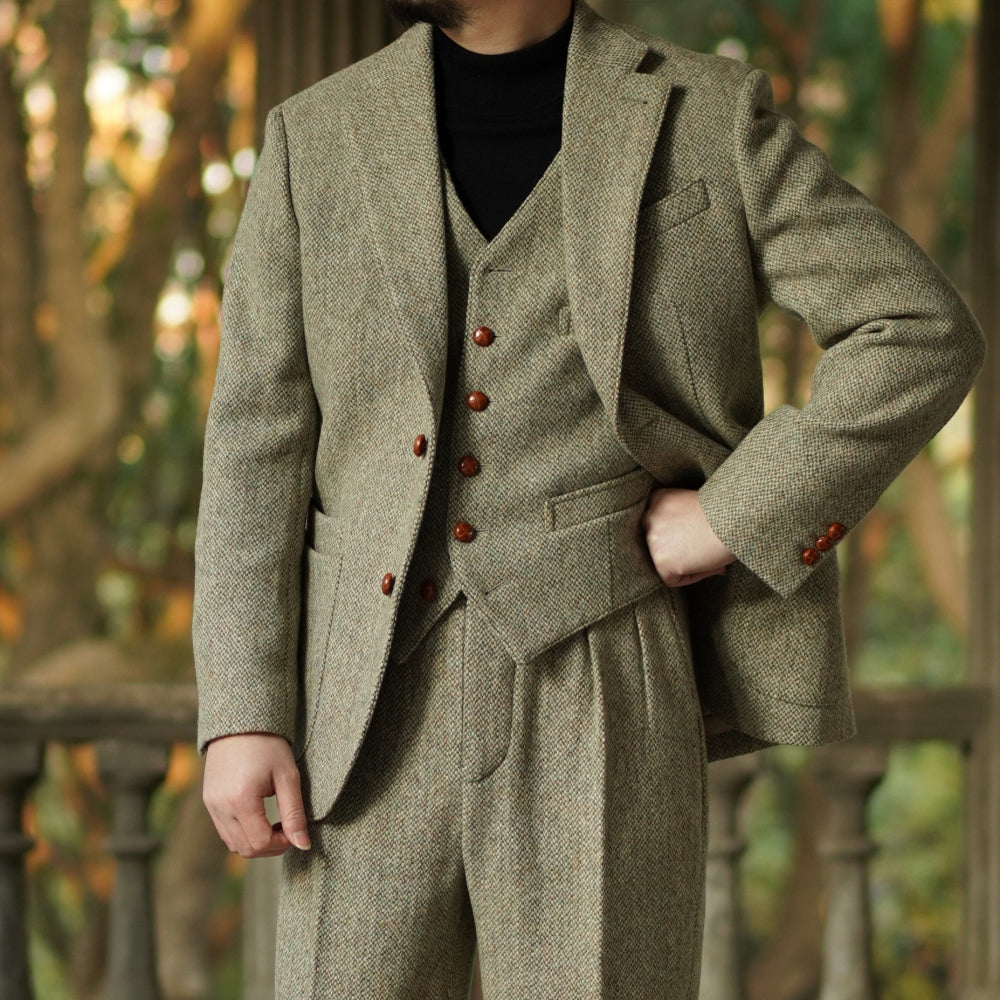 Veste de costume en tweed des années 1920