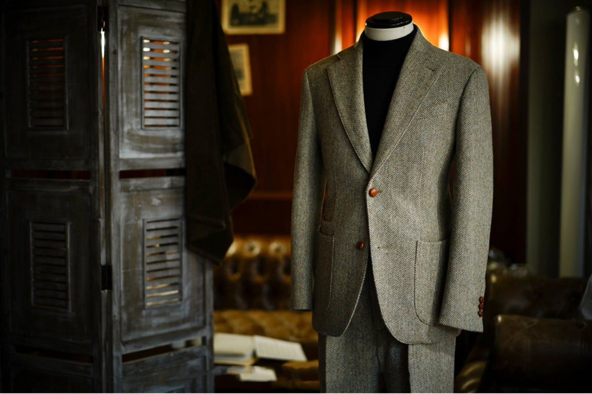 Veste de costume en tweed des années 1920