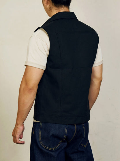 Men's 22OZ Wax Canvas Moto Vest