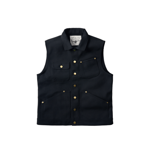 Men's Wax Canvas Moto Vest