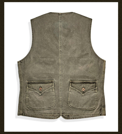 Men's V-neck Multi-Pockets Vest