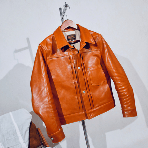 Men's 506XX Trucker Leather Jacket, Horsehide