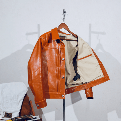 Men's 506XX Trucker Leather Jacket, Horsehide