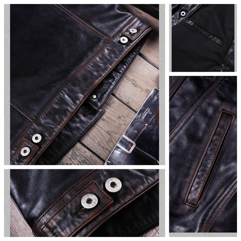 Men's 557 Leather Jacket, Teacore Cowhide