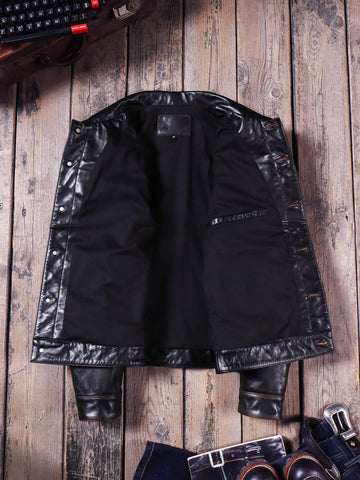 Men's 557 Leather Jacket, Teacore Cowhide