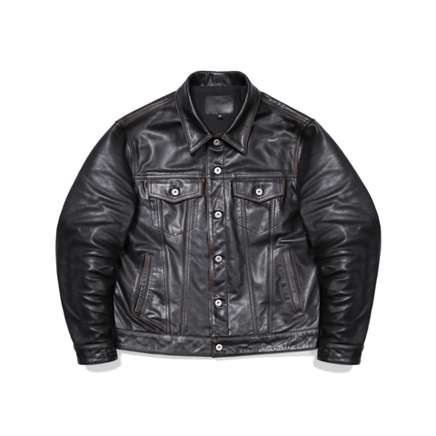 Men's 557 Leather Jacket, Teacore Cowhide