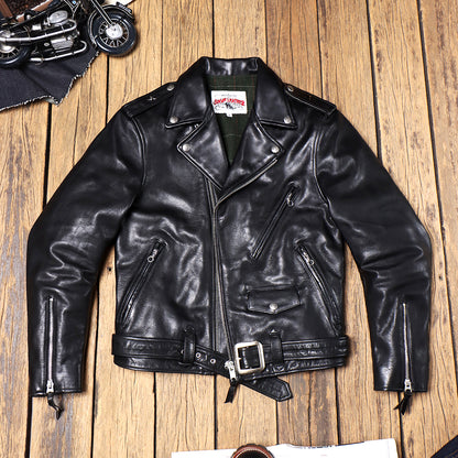 Men's 1950s Motorcycle Leather Jacket 613