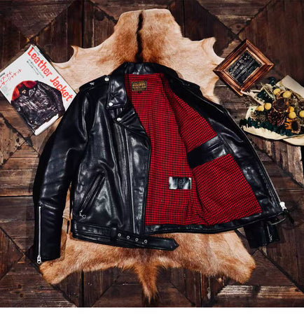 Men's 613 Moto Leather Jacket, Wax Horsehide