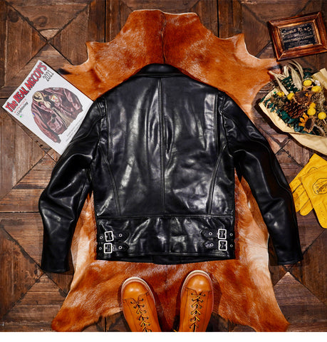 Men's 613 Moto Leather Jacket, Wax Horsehide