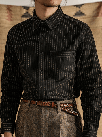 Men's 7OZ Black Wabash Shirt