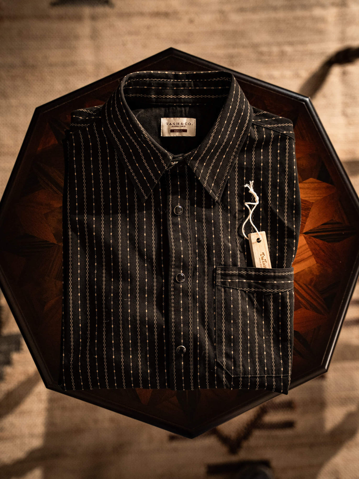 Men's 7OZ Black Wabash Shirt