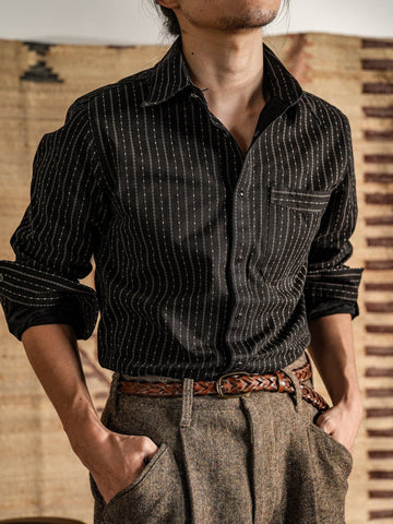 Men's 7OZ Black Wabash Shirt