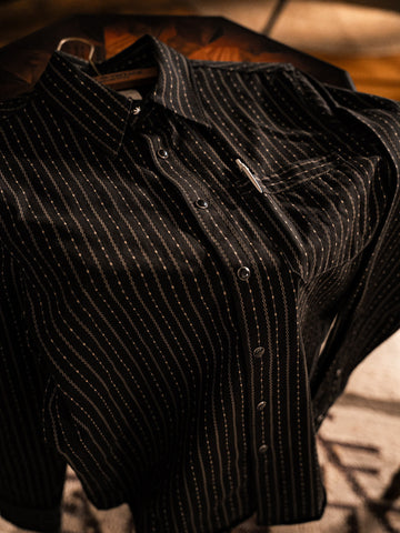 Men's 7OZ Black Wabash Shirt