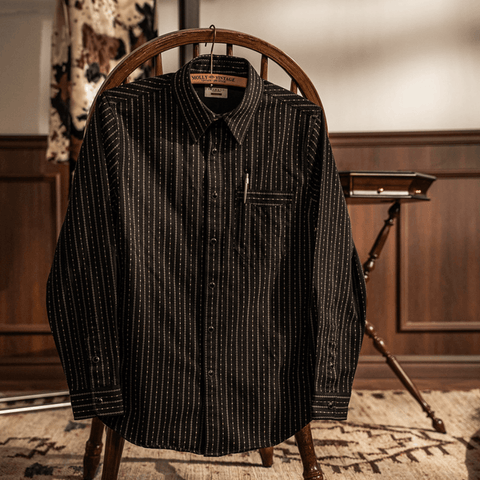 Men's 7OZ Black Wabash Shirt