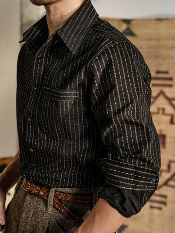Men's 7OZ Black Wabash Shirt
