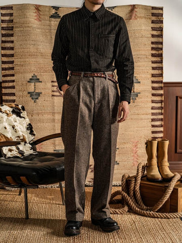 Men's 7OZ Black Wabash Shirt