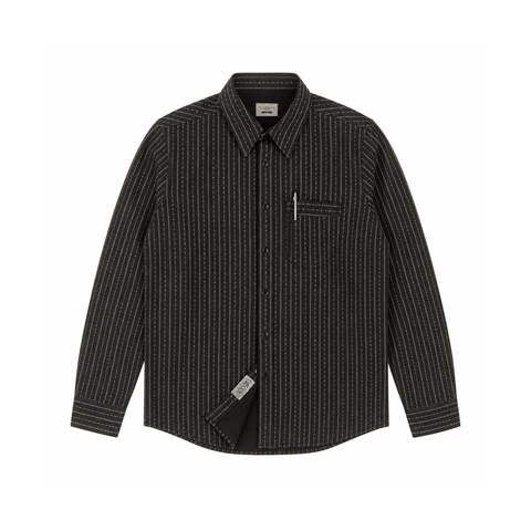 Men's 7OZ Black Wabash Shirt
