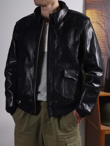 Men's A-2 Flight Leather Jacket, Horsehide – Crush on Retro