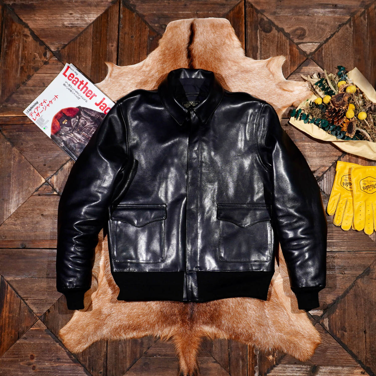 Men's A-2 Flight Leather Jacket, Horsehide