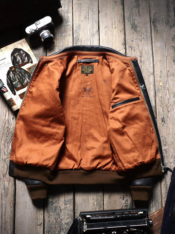Men's A2 Bomber Jacket, Grain Cowhide