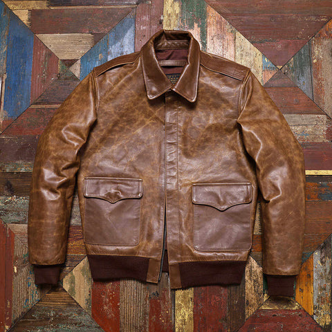 Men's A2 Bomber Jacket, Cowhide