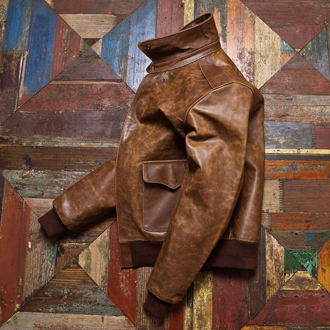 Men's A2 Bomber Jacket, Cowhide