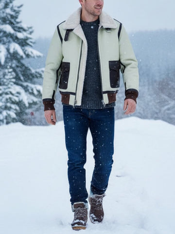 Men's A2 Leather Shearling Flight Jacket