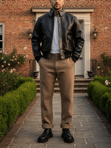 Men's A-2 Flight Leather Jacket, Horsehide