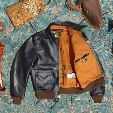 ジャケット・アウター 80-90's old A-2 type leather flight s-l400.jpg