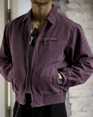 Men's Aged Canvas Sports Jacket