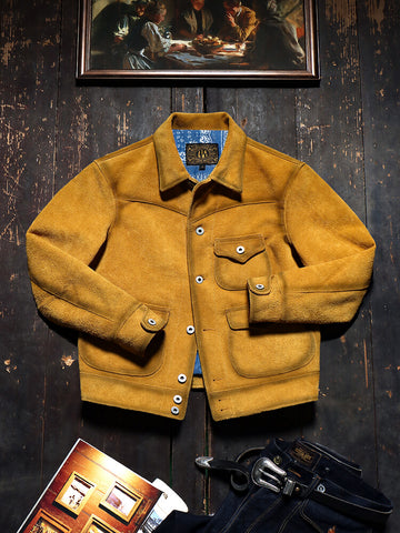 Men's Suede Western Leather Jacket