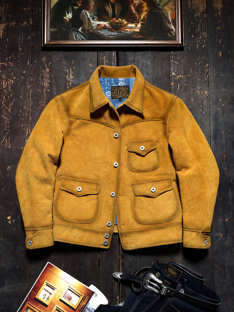 Men's Suede Western Leather Jacket