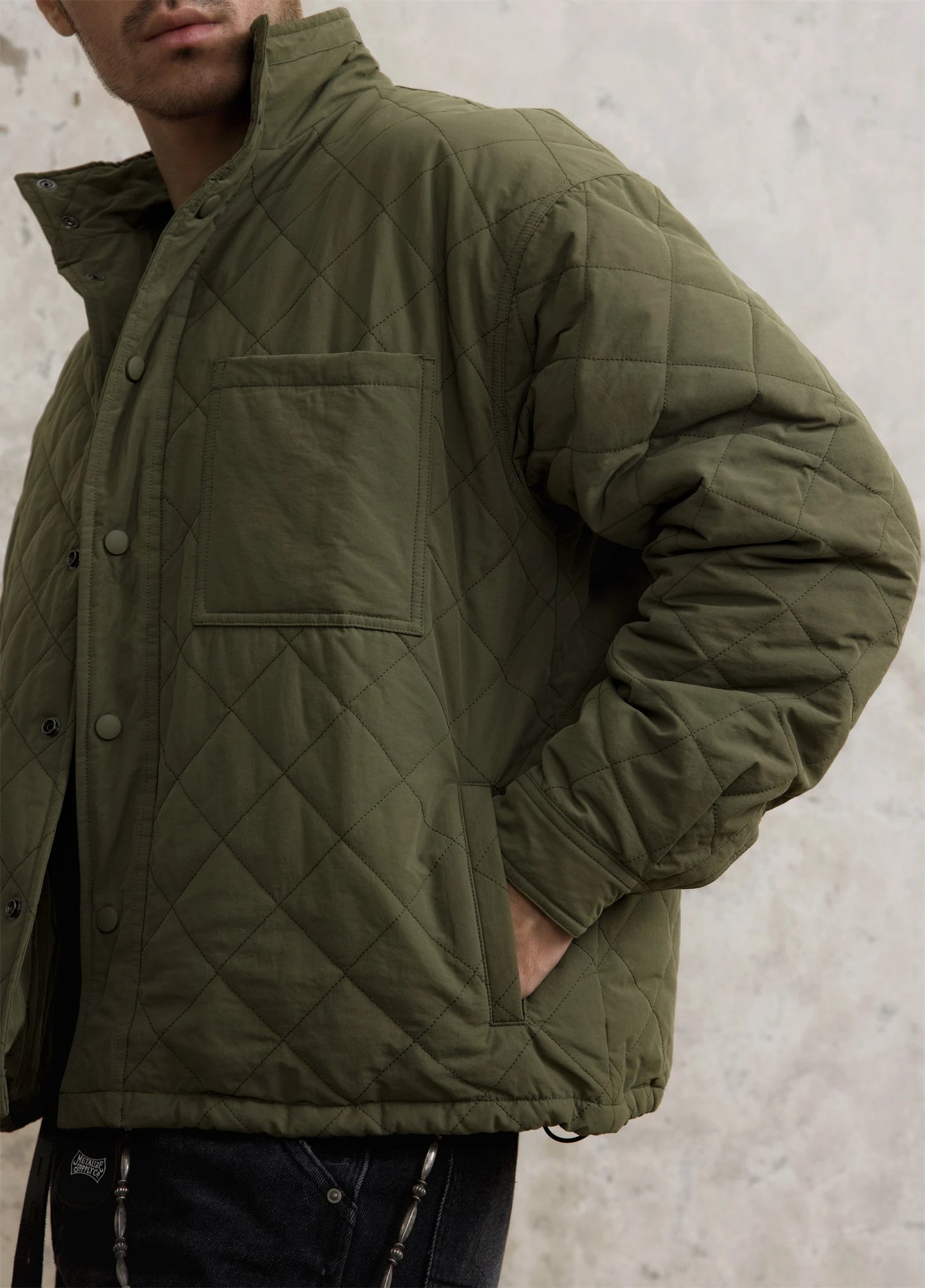 Men's Argyle Quilted Jacket