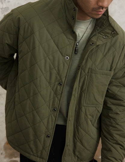 Men's Argyle Quilted Jacket