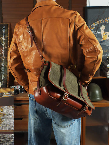 Men's Asymmetric Leather Rider Jacket