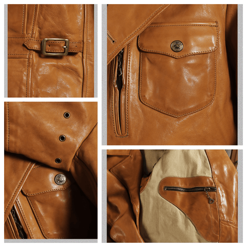 Men's Asymmetric Leather Rider Jacket