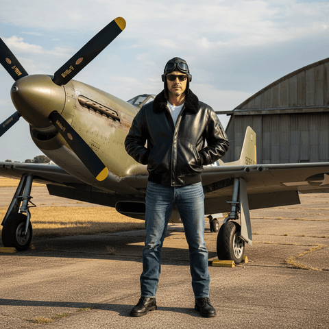 Men's B-15 Bomber Leather Jacket