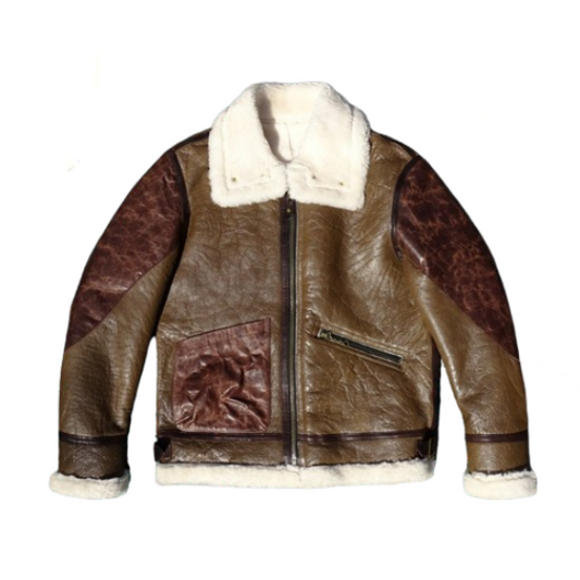 B3 Shearling Bomber Jacket Two Tone