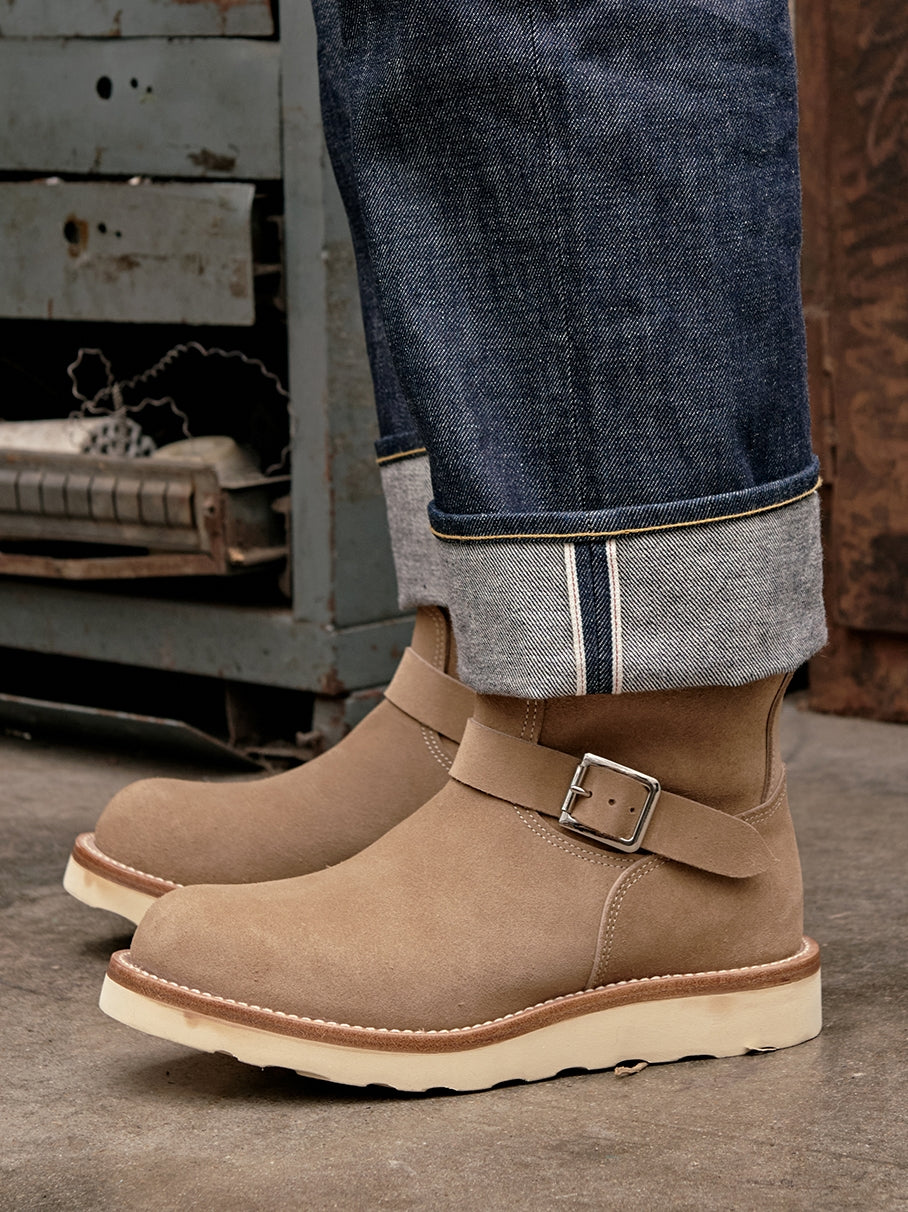 Bottes d'ingénieur en daim pour hommes 9013