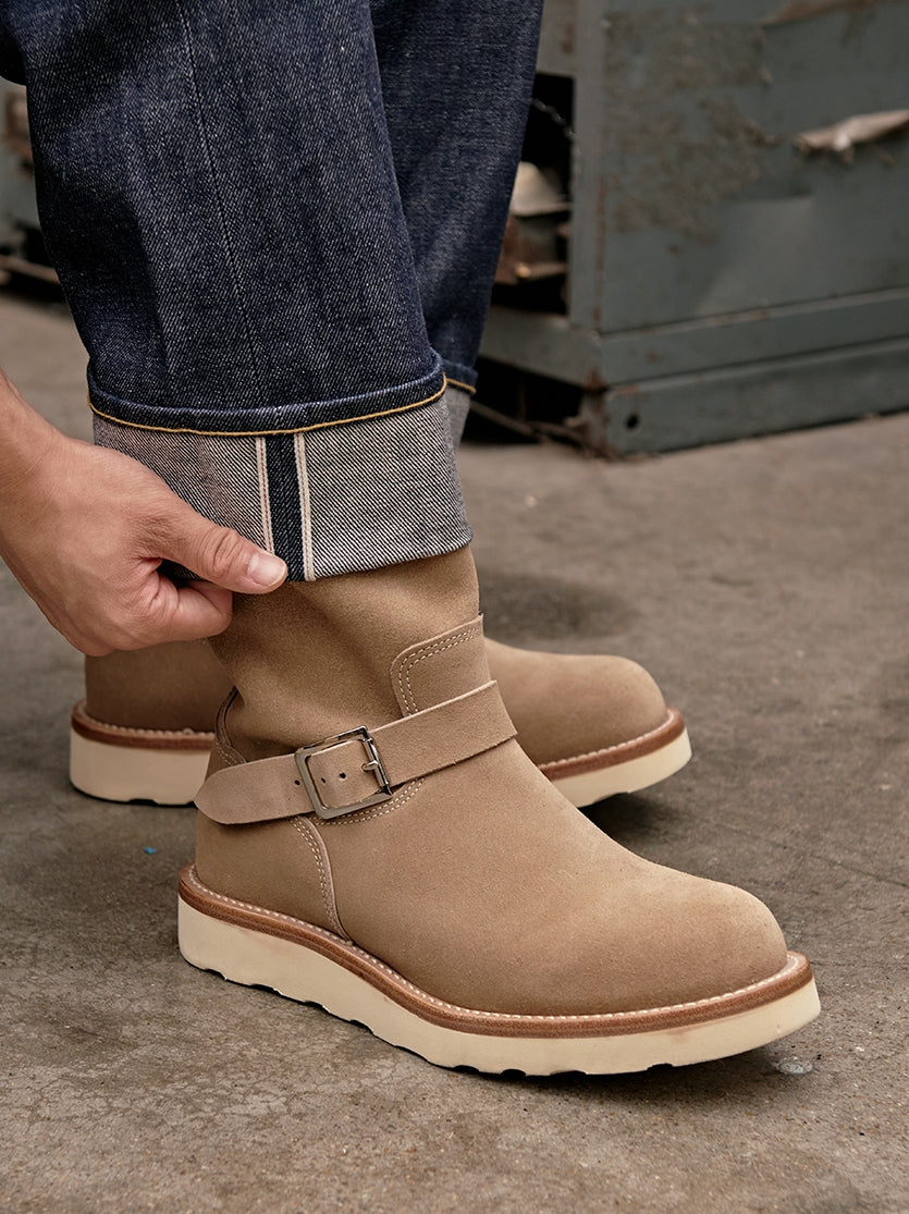 Bottes d'ingénieur en daim pour hommes 9013