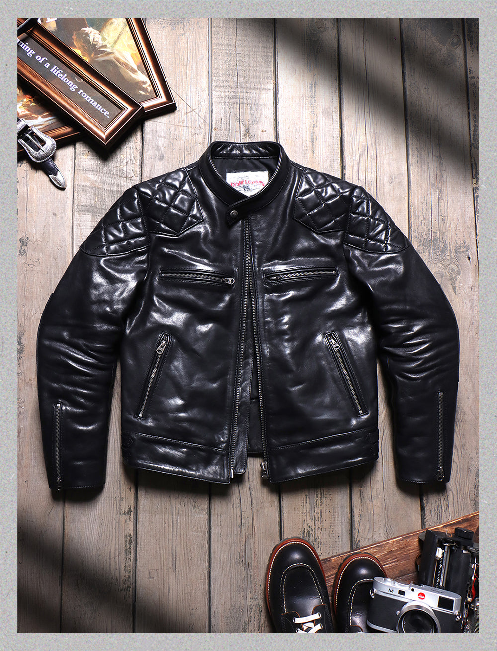 Men's Cafe Racer Leather Jacket