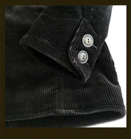 Men's Black Corduroy Brakeman Coat