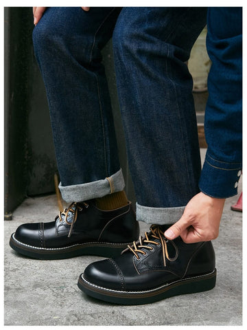 Men's Derby Shoes, Wedge Sole